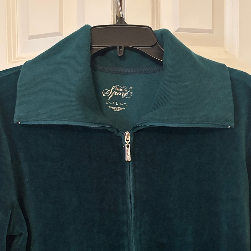 Style & Co. Women's Forest Green Jacket - Picture 5 of 7